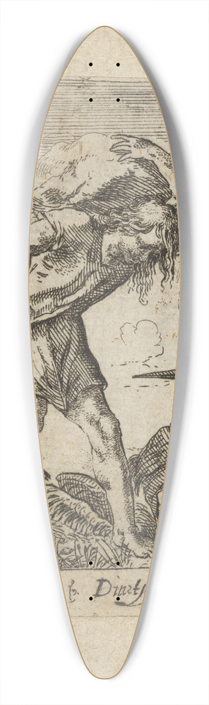 Johann Wilhelm Baur - Servit 39.3 inch art pintail longboard deck