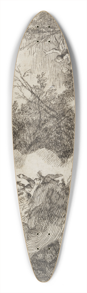 Johann Wilhelm Baur - Versuchung Christi 39.3 inch art pintail longboard deck