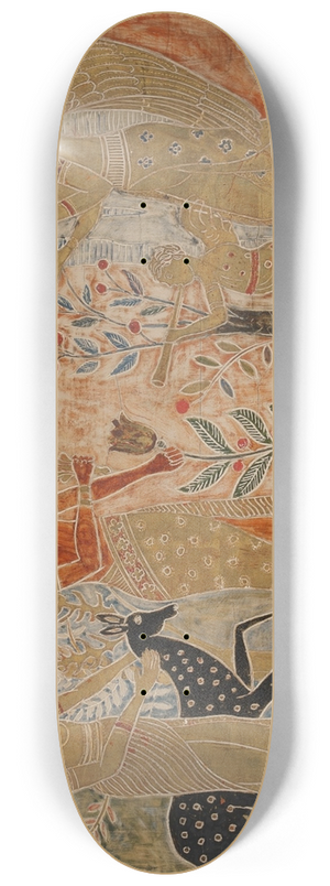 Charles Prendergast - Four Figures and Animals in a Landscape 8.25 inch art skate deck