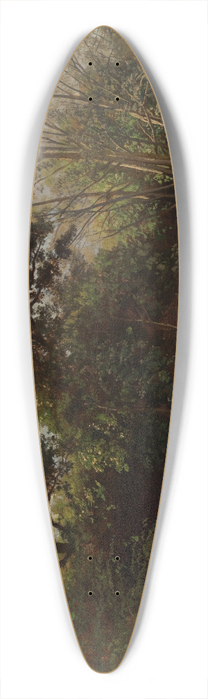 Johann Wilhelm Schirmer - An der Alb II (mit Badenden) 39.3 inch art pintail longboard deck