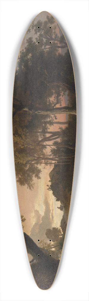 Johann Wilhelm Schirmer - Der Abend, Die Bergung des verletzten Wanderers durch den barmherzigen Samariter 39.3 inch art pintail longboard deck
