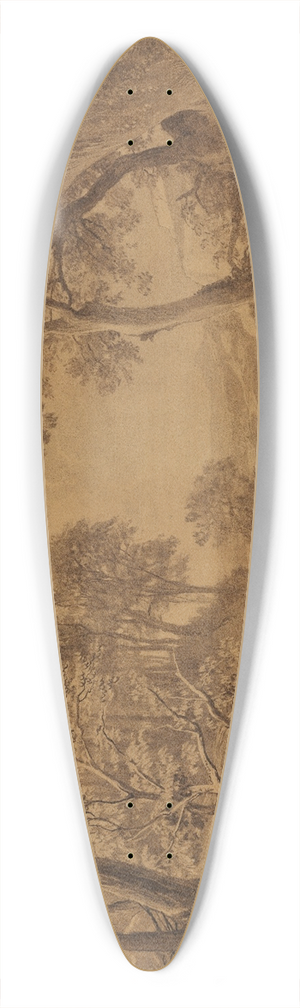 Johann Wilhelm Schirmer - Die Arbeit (1. Mose 3, 19) 39.3 inch art pintail longboard deck