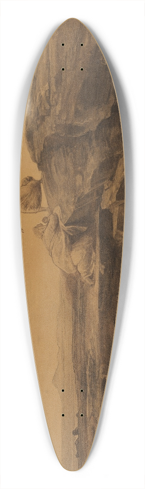 Johann Wilhelm Schirmer - Die Rettung der Hagar (1. Mose 21, 17) 39.3 inch art pintail longboard deck