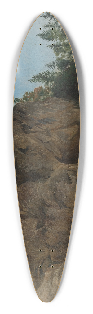 Johann Wilhelm Schirmer - Felsabhang in der Schweiz 39.3 inch art pintail longboard deck