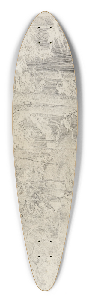 Johann Wilhelm Schirmer - Im Buchenwald 39.3 inch art pintail longboard deck
