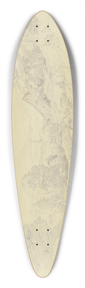 Johann Wilhelm Schirmer - Kleingemnd 39.3 inch art pintail longboard deck