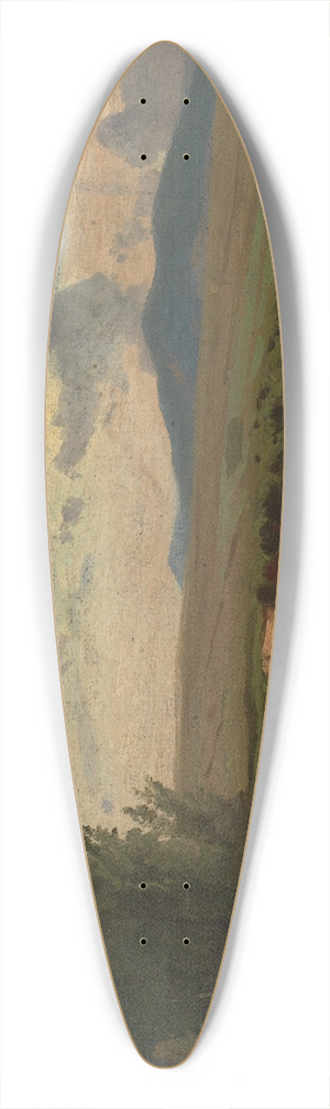 Johann Wilhelm Schirmer - Sdfranzsische Landschaft mit kahler Bschung 39.3 inch art pintail longboard deck