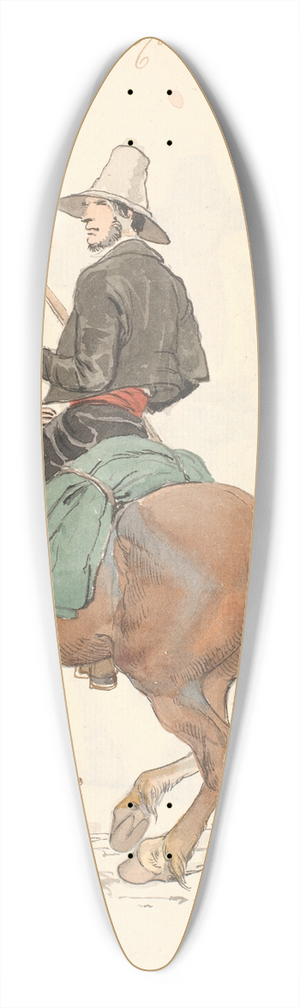 Johan Thomas Lundbye - Campagnole til hest 39.3 inch art pintail longboard deck