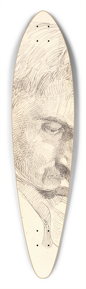 Johan Thomas Lundbye - Portrt af en af kunstnerens brdre 39.3 inch art pintail longboard deck