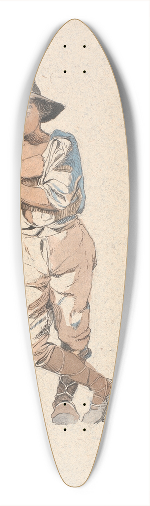 Johan Thomas Lundbye - Stende hyrdedreng 39.3 inch art pintail longboard deck