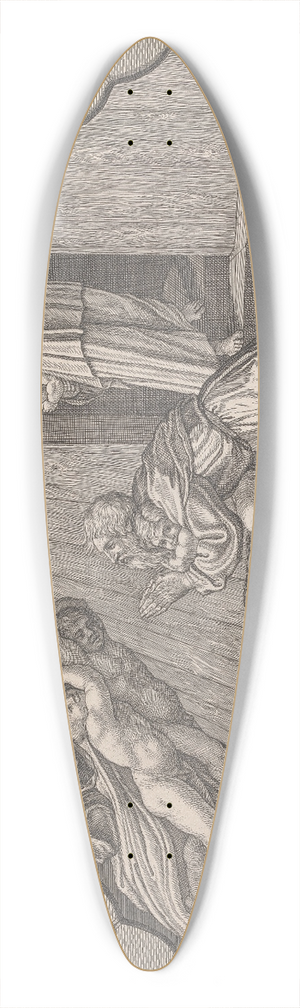 John Alexander - The Blessing of Abraham (After Raphael) 39.3 inch art pintail longboard deck