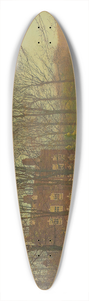 John Atkinson Grimshaw - The Rookery 39.3 inch art pintail longboard deck