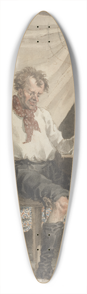 John Augustus Atkinson - The Poet 39.3 inch art pintail longboard deck