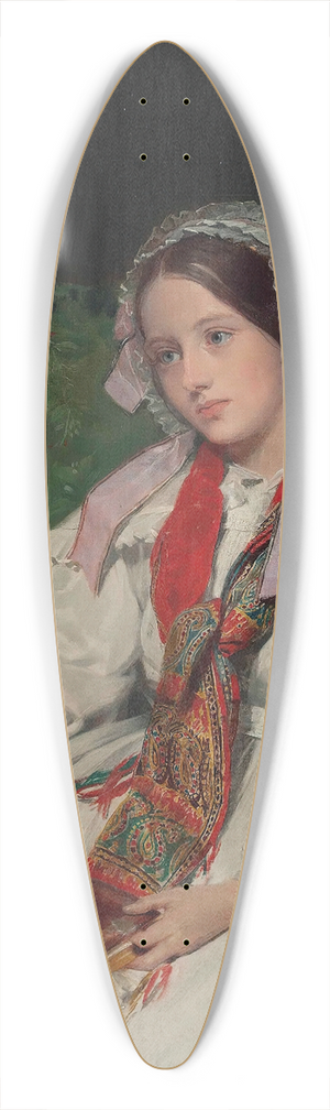 John Bostock - The convalescent 39.3 inch art pintail longboard deck