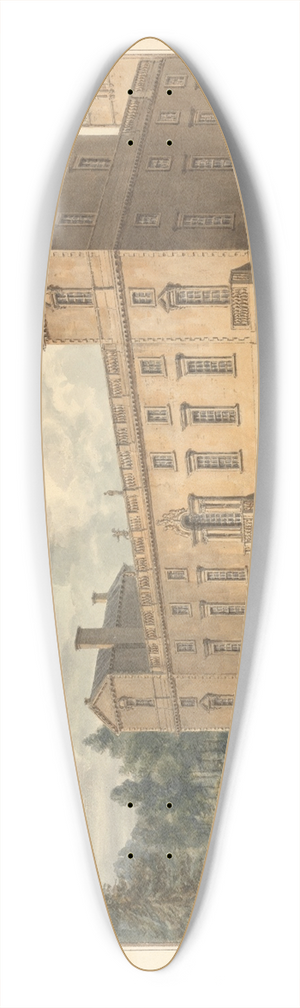 John Buckler - South East View of Wilton House 39.3 inch art pintail longboard deck