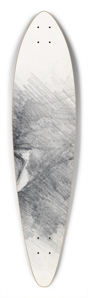 John Butler Yeats - Elkin Mathews (1851-1921) 39.3 inch art pintail longboard deck