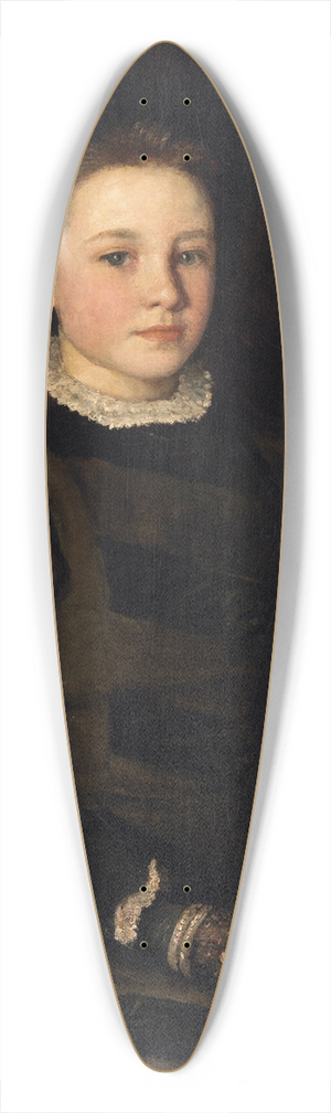 John Butler Yeats - Portrait of Hester Dowden (1868-1949), as a Child 39.3 inch art pintail longboard deck