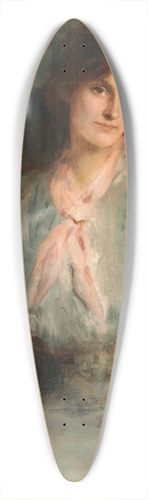 John Butler Yeats - Portrait of Maire Nic Shiubhlaigh (1883-1958), Actress 39.3 inch art pintail longboard deck