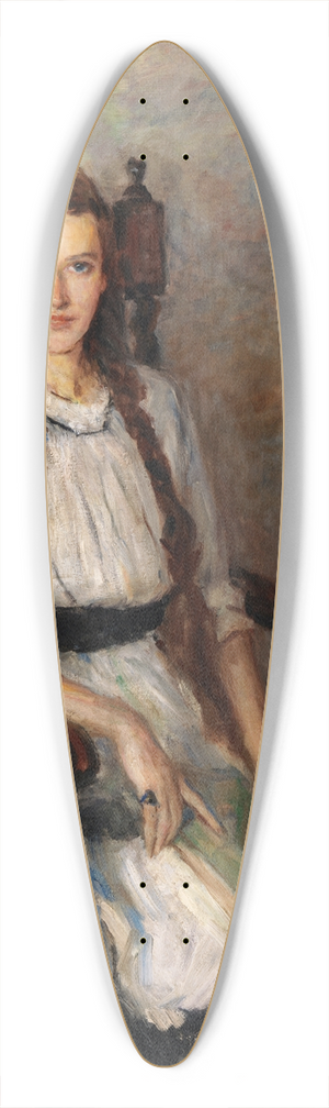 John Butler Yeats - Portrait of Mary Lapsley Guest (ne Caughey) (1901-1964) 39.3 inch art pintail longboard deck