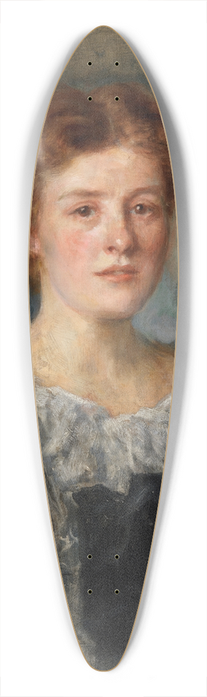 John Butler Yeats - Portrait of Susan Mitchell (1866-1926), Poet 39.3 inch art pintail longboard deck