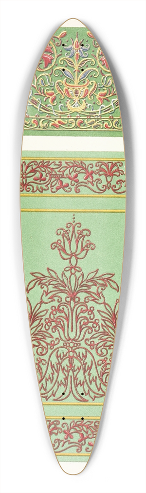 John Charles Robinson - Italian Cinque-cento Embroidered Silks 39.3 inch art pintail longboard deck