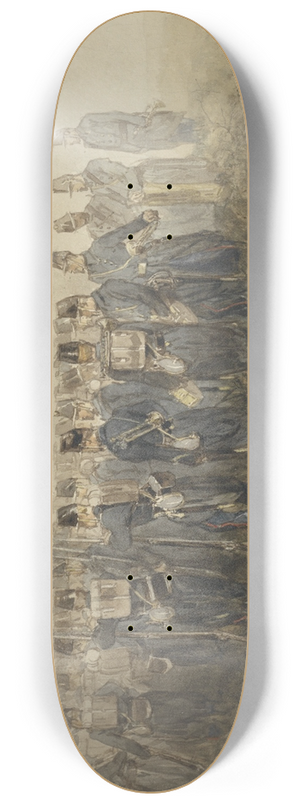 Charles Rochussen - Pauze van een bataillon infanterie op de heide 8.25 inch art skate deck Charles Rochussen - Pauze van een bataillon infanterie op de heide 8.25 inch art skate deck