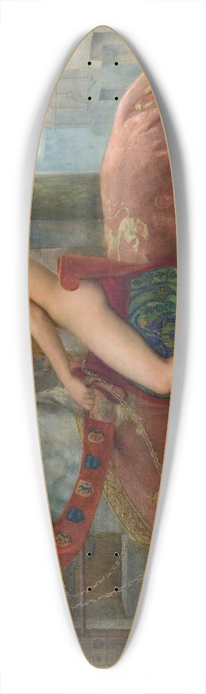 John Collier - Lady Godiva 39.3 inch art pintail longboard deck