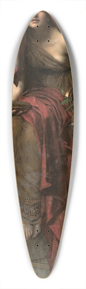 John Collier - Priestess of Delphi 39.3 inch art pintail longboard deck