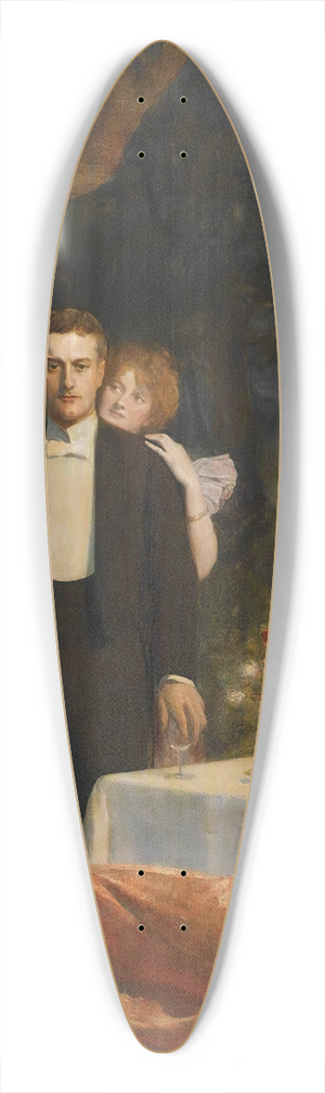 John Collier - The Garden Of Armida 39.3 inch art pintail longboard deck