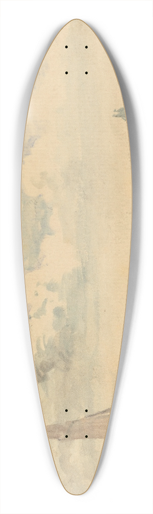 John Constable - A Seascape with Two Sail Boats 39.3 inch art pintail longboard deck