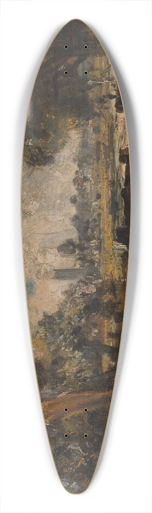 John Constable - Dedham Lock 39.3 inch art pintail longboard deck