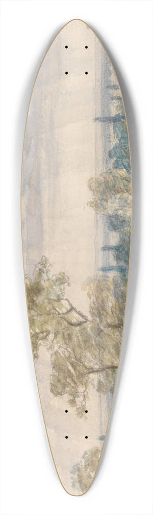 John Constable - Suffolk Landscape 39.3 inch art pintail longboard deck