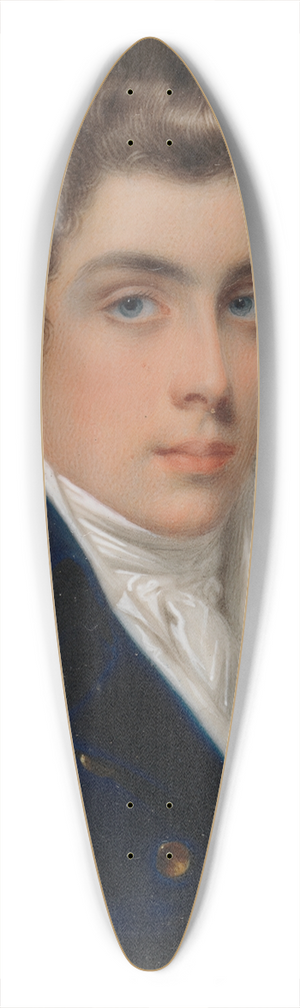John Cox Dillman Engleheart - Portrait of a Gentleman 39.3 inch art pintail longboard deck