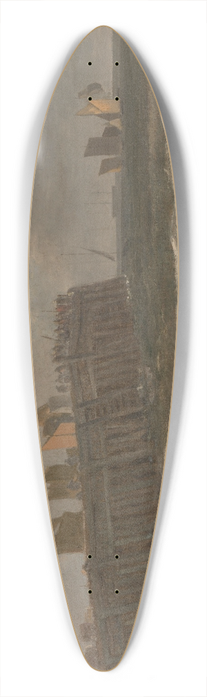 John Crome - Yarmouth Pier 39.3 inch art pintail longboard deck