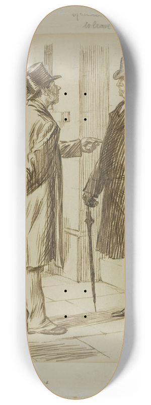 Charles Samuel Keene - Accommodation 8.25 inch art skate deck