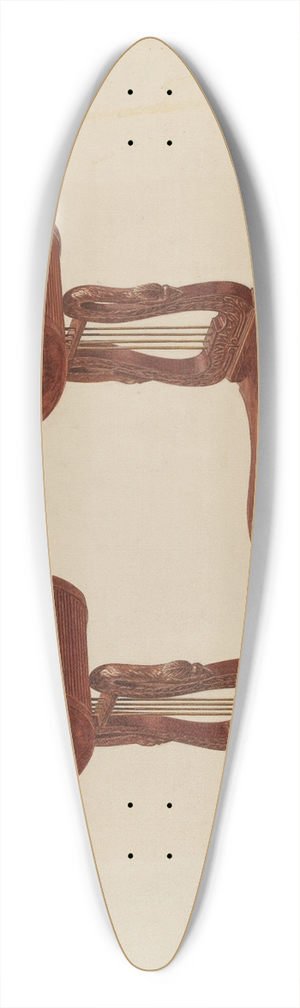 John Dana - Work Table 39.3 inch art pintail longboard deck