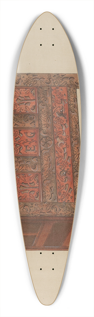 John Dieterich - Chest 39.3 inch art pintail longboard deck