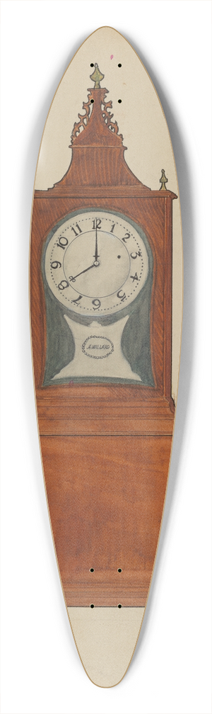 John Dieterich - Clock 39.3 inch art pintail longboard deck