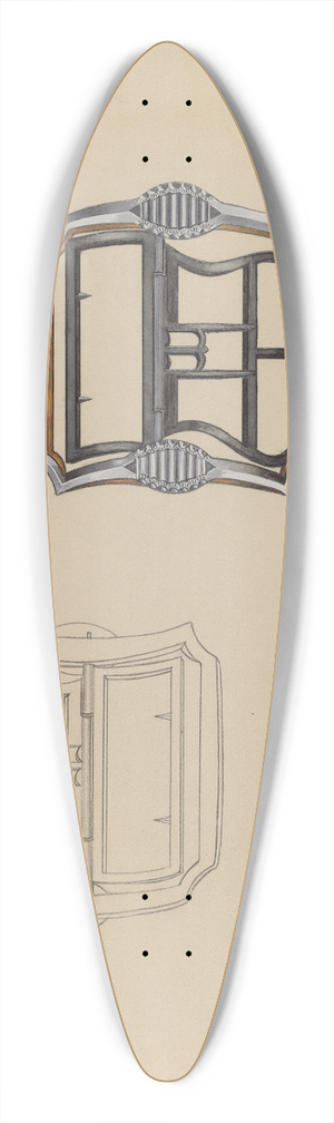 John Dieterich - Shoe Buckles 39.3 inch art pintail longboard deck