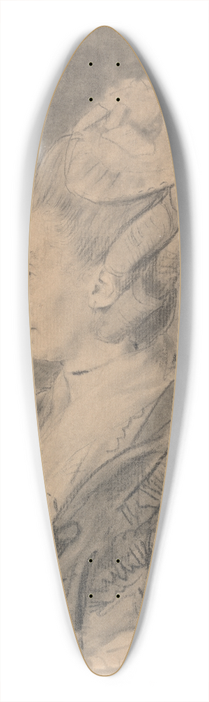 John Downman - Portrait of a Lady.. 39.3 inch art pintail longboard deck