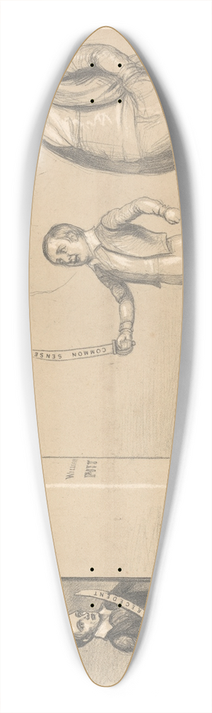 John Doyle - Common Sense Versus Precedent 39.3 inch art pintail longboard deck