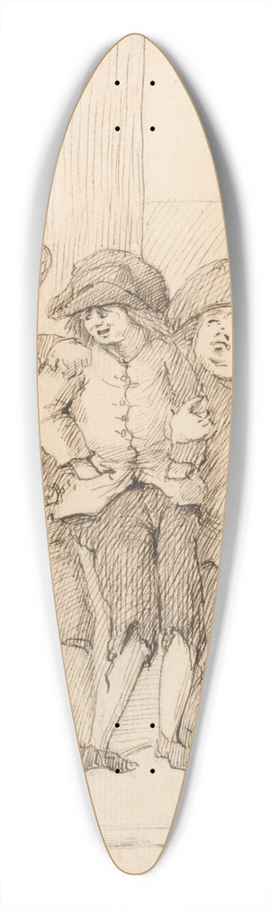 John Dunthorne - A Poacher in Custody 39.3 inch art pintail longboard deck