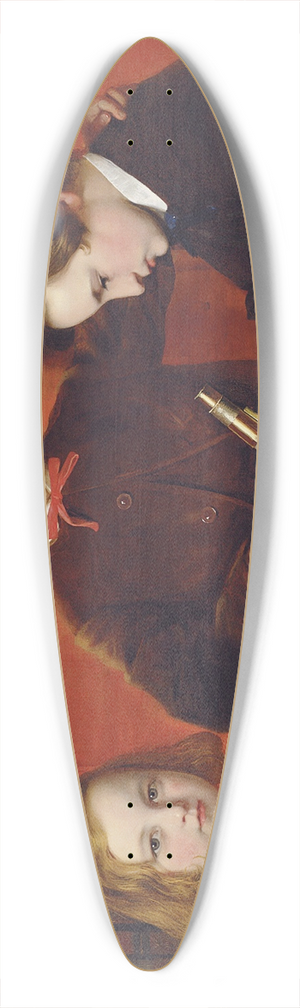 John Edgar Williams - The Young Microscopists 39.3 inch art pintail longboard deck