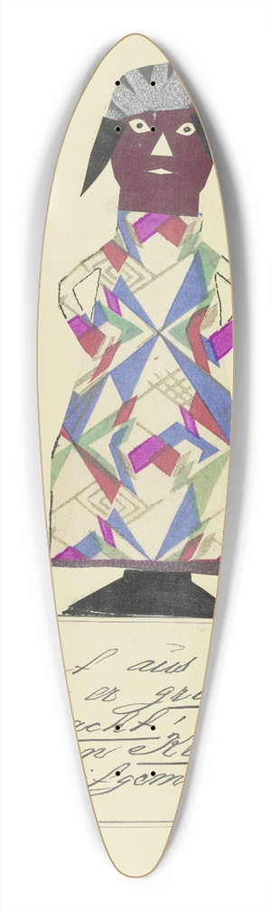 John Elsas - Er stammt aus Abesinion  39.3 inch art pintail longboard deck