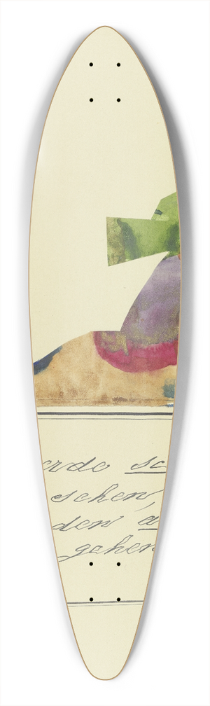 John Elsas - Ich werde schwere Zeiten sehen  39.3 inch art pintail longboard deck