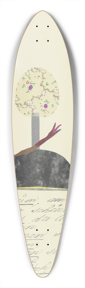 John Elsas - Im Apfelbaum  39.3 inch art pintail longboard deck