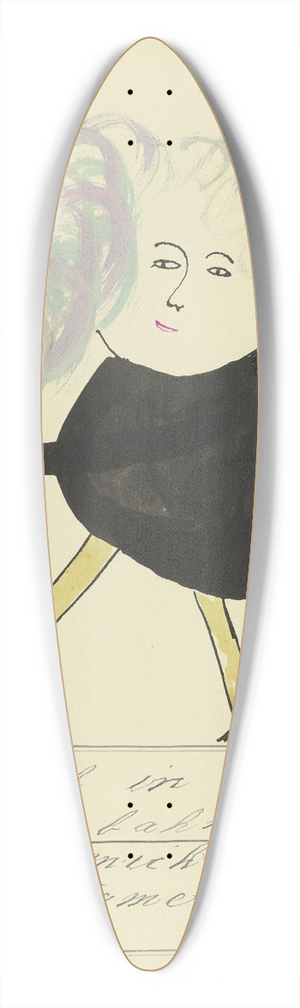 John Elsas - Sitzt ich in der Strassenbahn 39.3 inch art pintail longboard deck