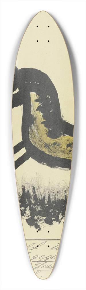 John Elsas - Ungesattelt ist ein Pferd  39.3 inch art pintail longboard deck