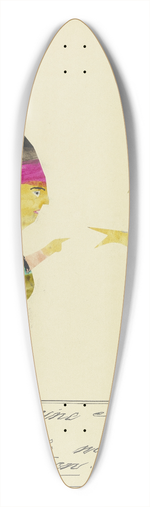 John Elsas - Uns hat eine Kunst geboren  39.3 inch art pintail longboard deck