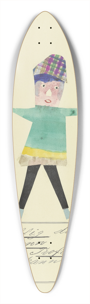 John Elsas - Vom richtig denkenden Bauermann  39.3 inch art pintail longboard deck